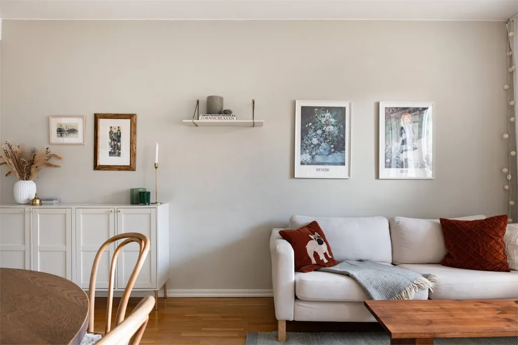 Séjour - Modern Flat with Balcony in Västerås