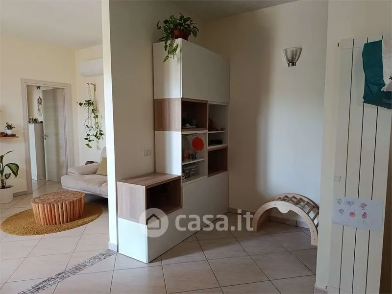 Living Room - Rented Trilocale with Balcony in Lecce