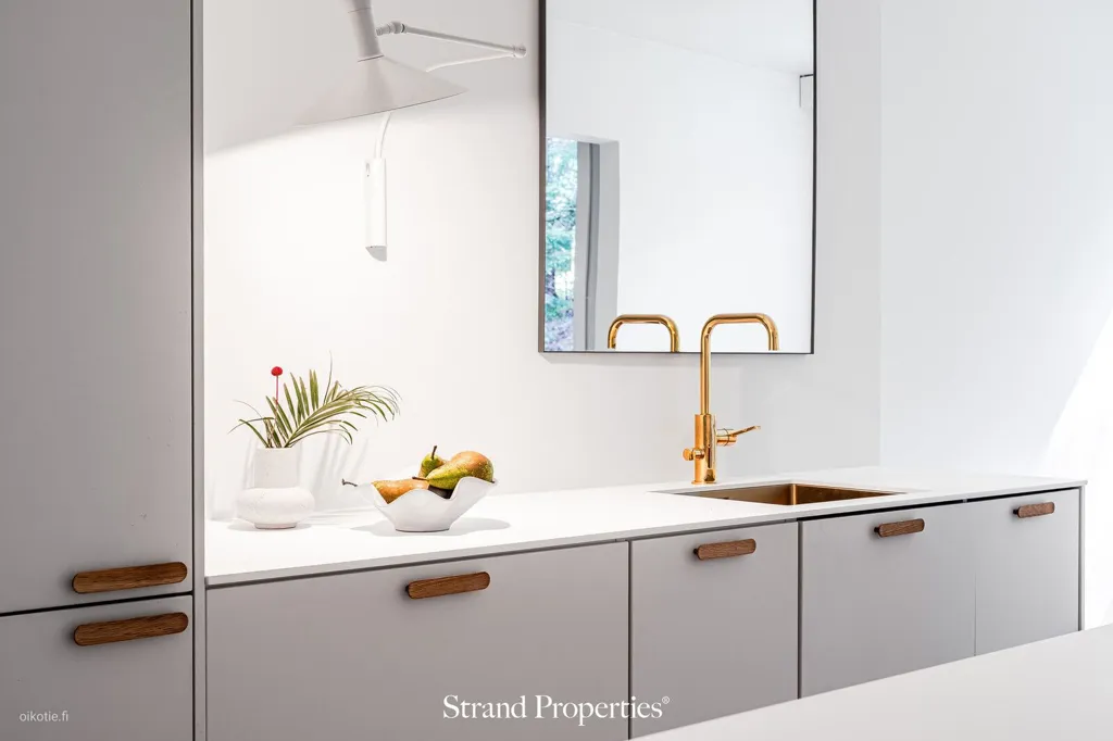Cuisine - Modern Apartment with Balcony in Kaarina Centre