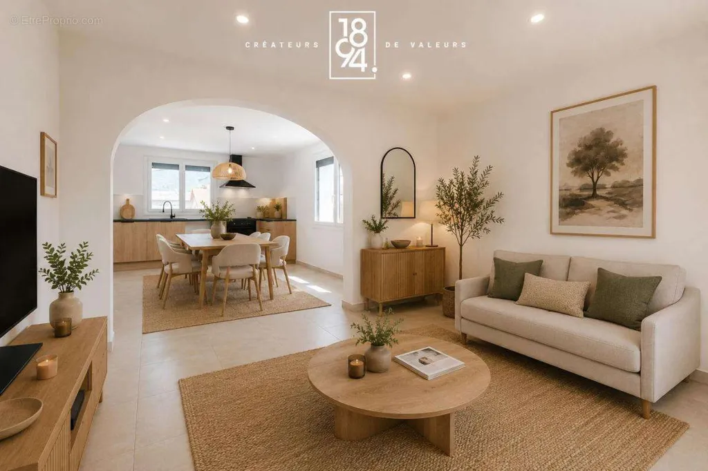 Living Room - T4 Apartment with Garden in La Ravoire