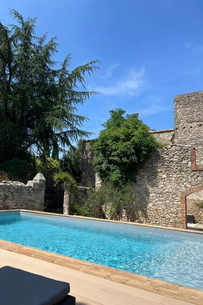 Piscine - Mas Rénové avec Piscine à Quissac
