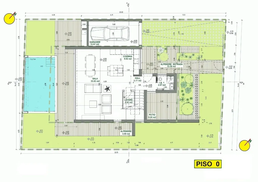 Plan - Contemporary Villa with Pool in Aroeira, Almada