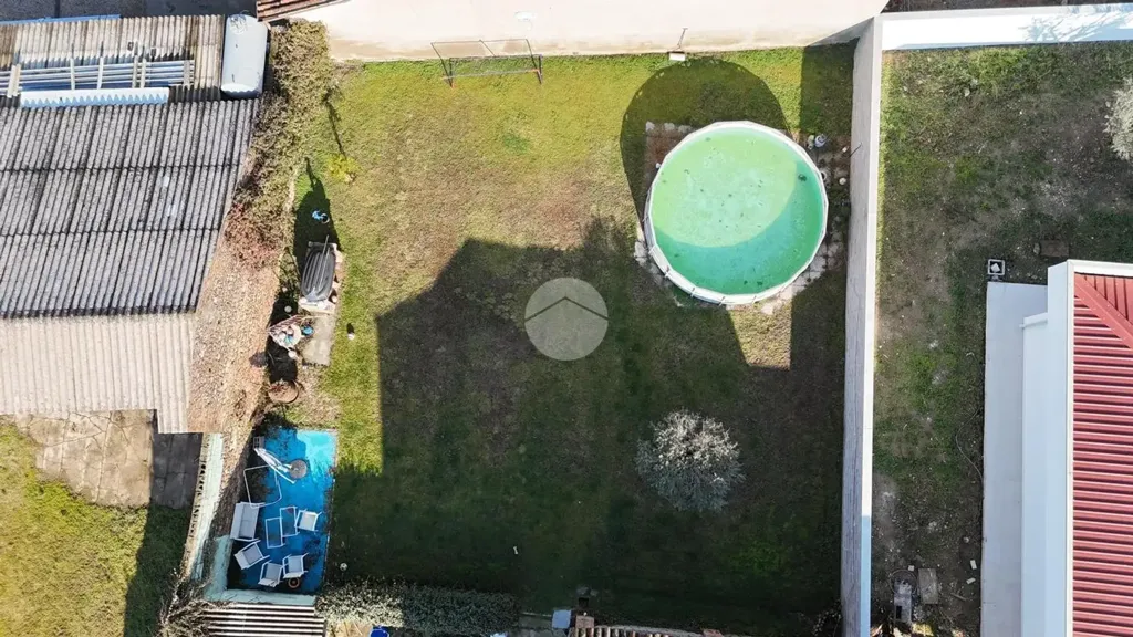 Vue aérienne - Independent House with Garden in Zevio Centre