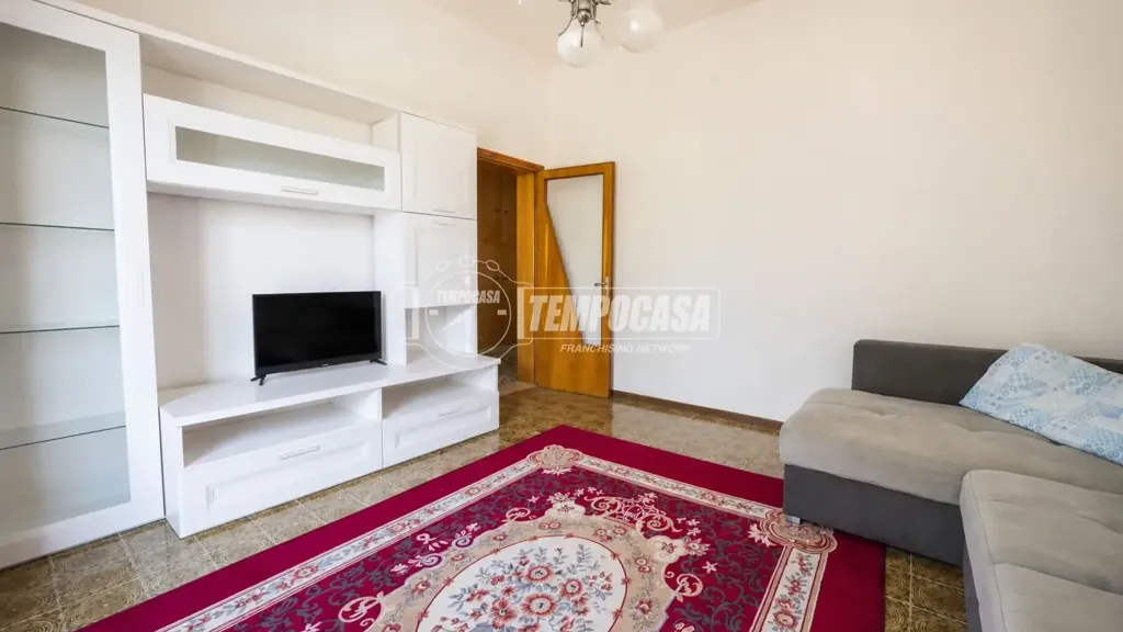 Living Room - Apartment with Balcony and Private Garden in Montecosaro