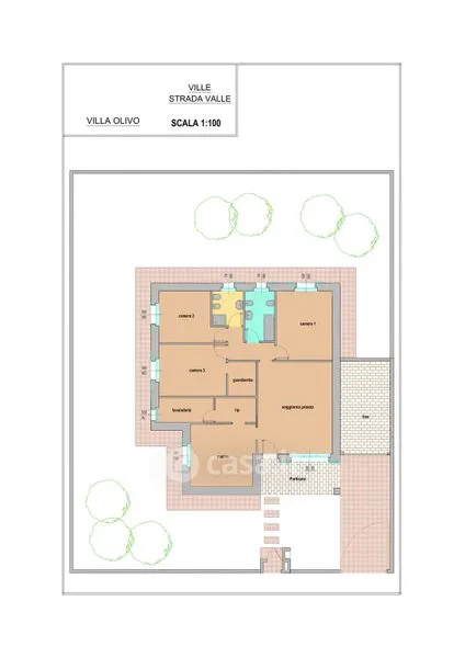 Plan - Villa with Panoramic View in Voghera