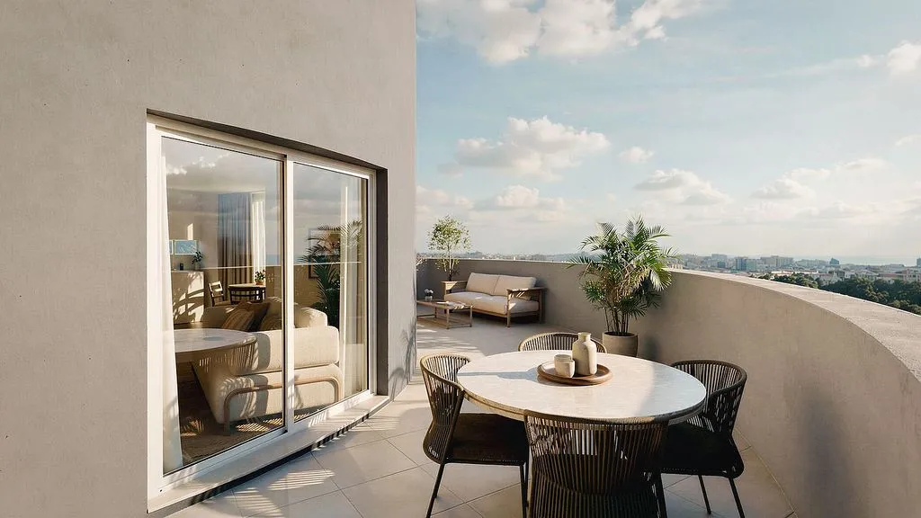Terrace - New Flat with Pool in Sagunto