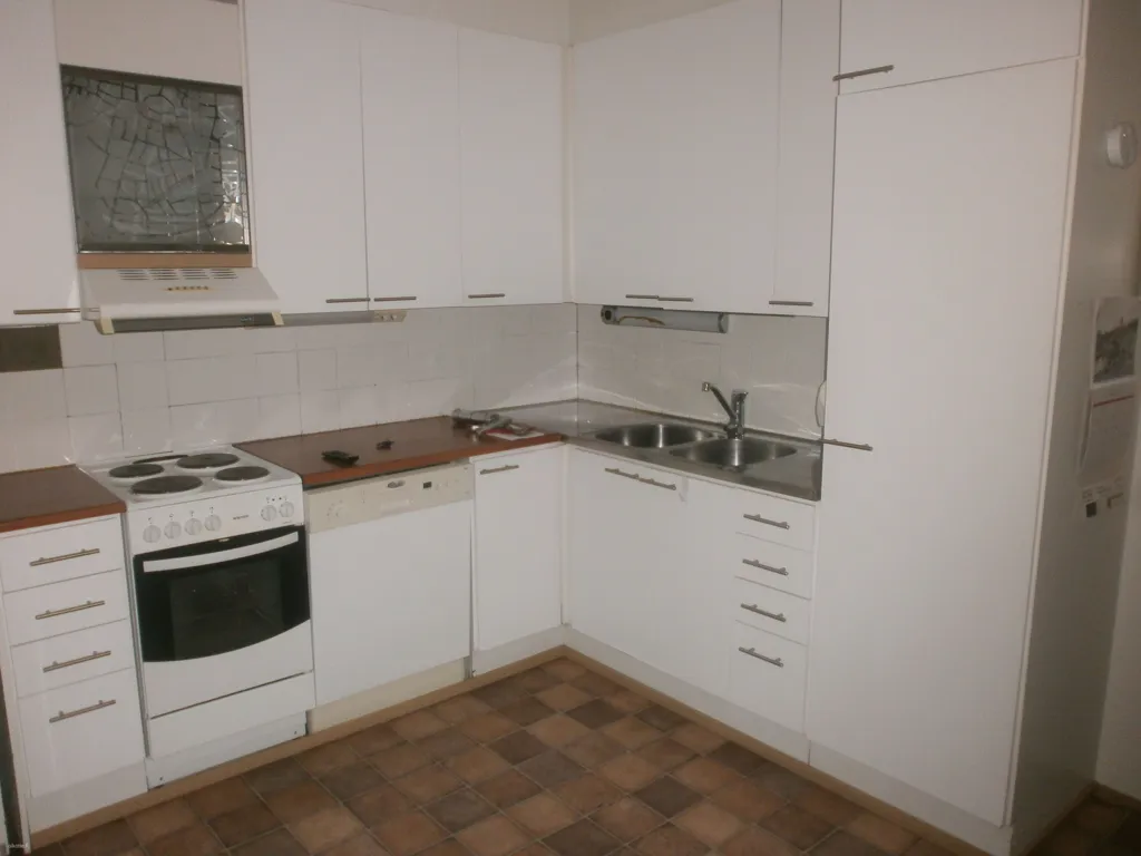 Cucina - Apartment with Balcony and Sauna in Kemi