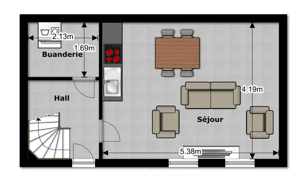 Plan - Maison Récente avec Parking Proche Centre-Ville