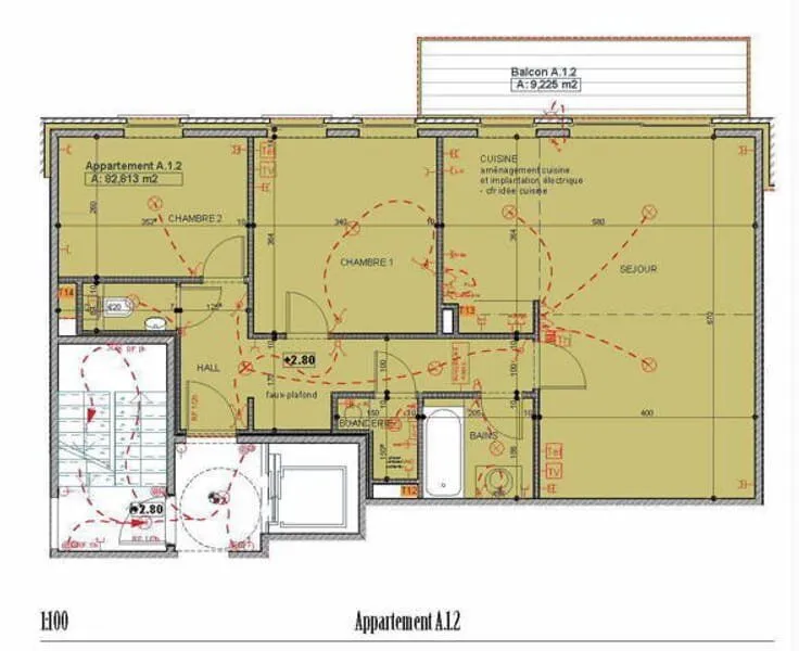 Plan - Appartement avec Terrasse et Ascenseur à Paris