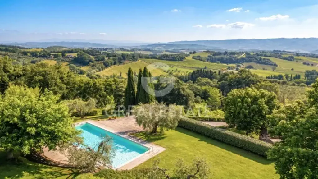 Õhuvaade - Restored Villa with Pool in Cetona, Tuscany