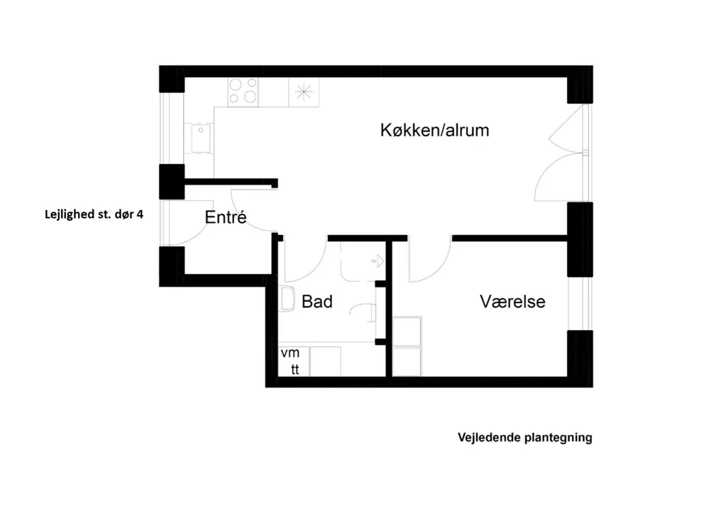 Plaan - Modern Flat with Terrace in Viborg Centre