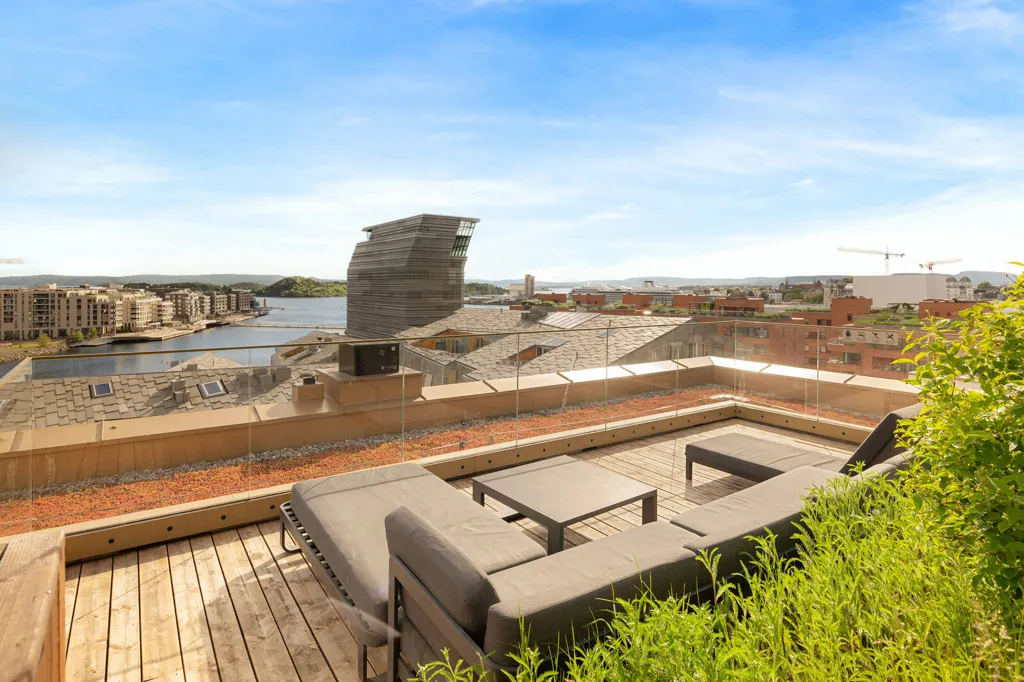 Terrasse - Appartement 4 pièces à Oslo