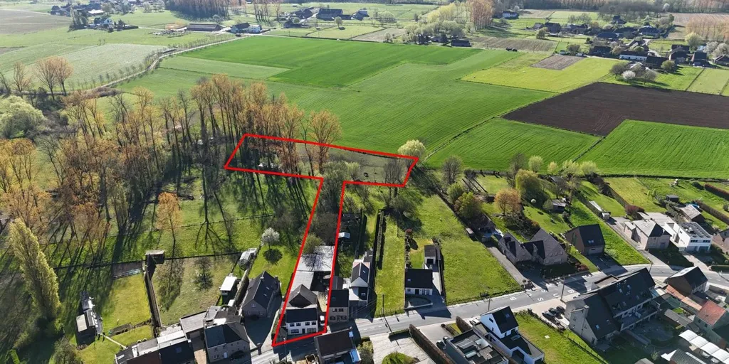 Vue aérienne - Maison à Renover avec Jardin à Haaltert