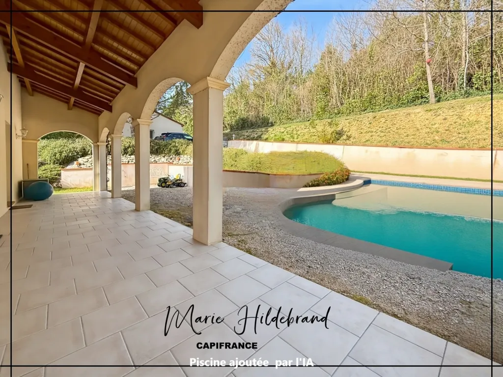 Pool - Spacious Property with Valley View near Valence d'Agen