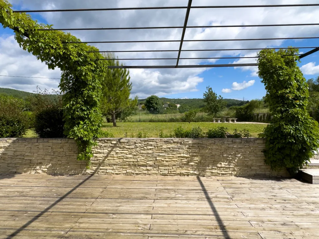 Terrace - Terraced House with Garden in Chomérac