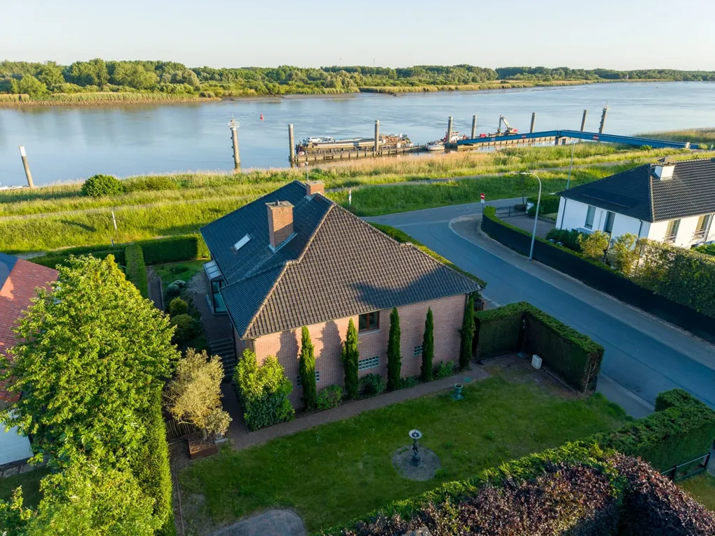 Vue aérienne - Maison avec Vue sur la Schelde à Steendorp