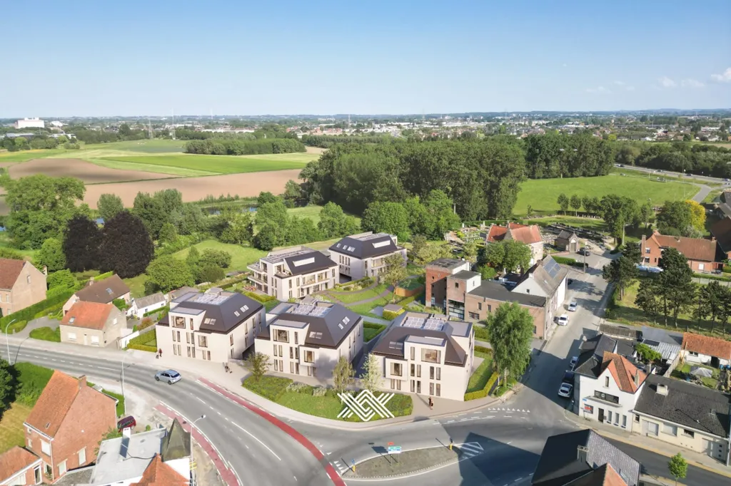 Õhuvaade - Penthouse with Large Terrace in Wielsbeke