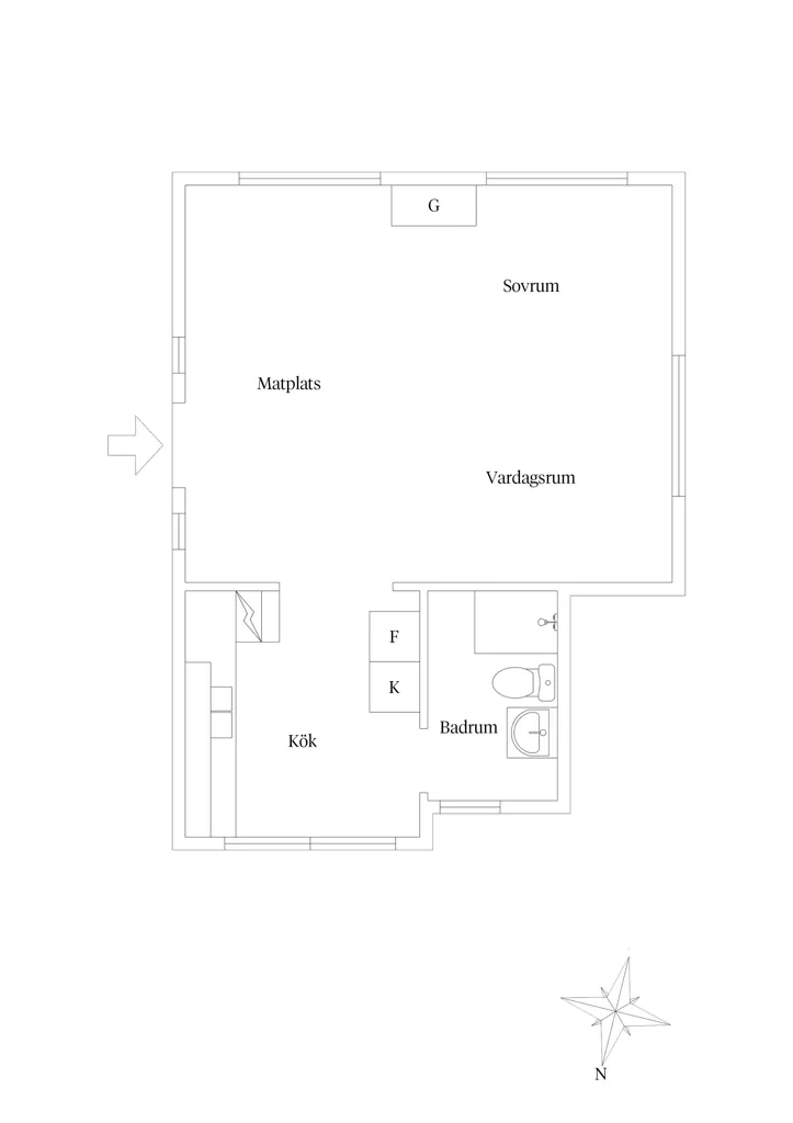 Plan - Cottage with Garden in Ullevivägen