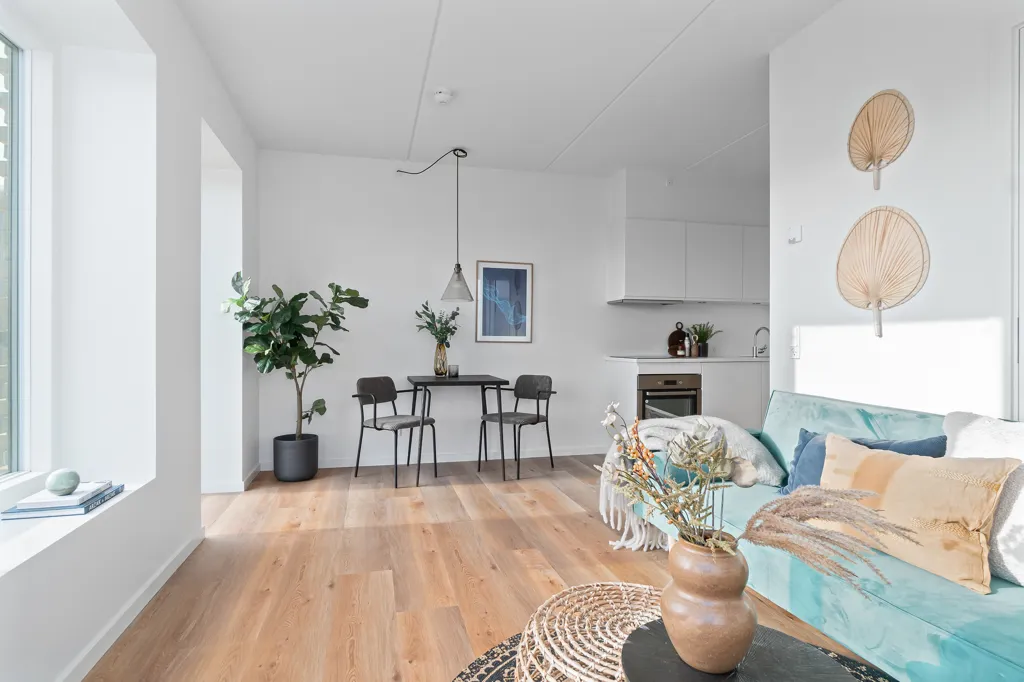 Séjour - Modern Apartment in Arresøhave, Risskov