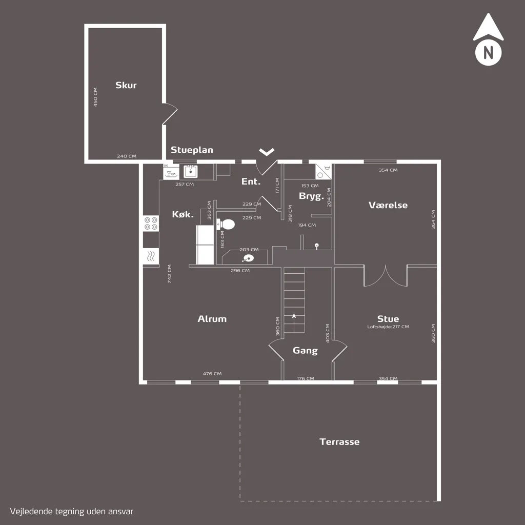 Floor Plan - Villa with Garden in Randers SØ