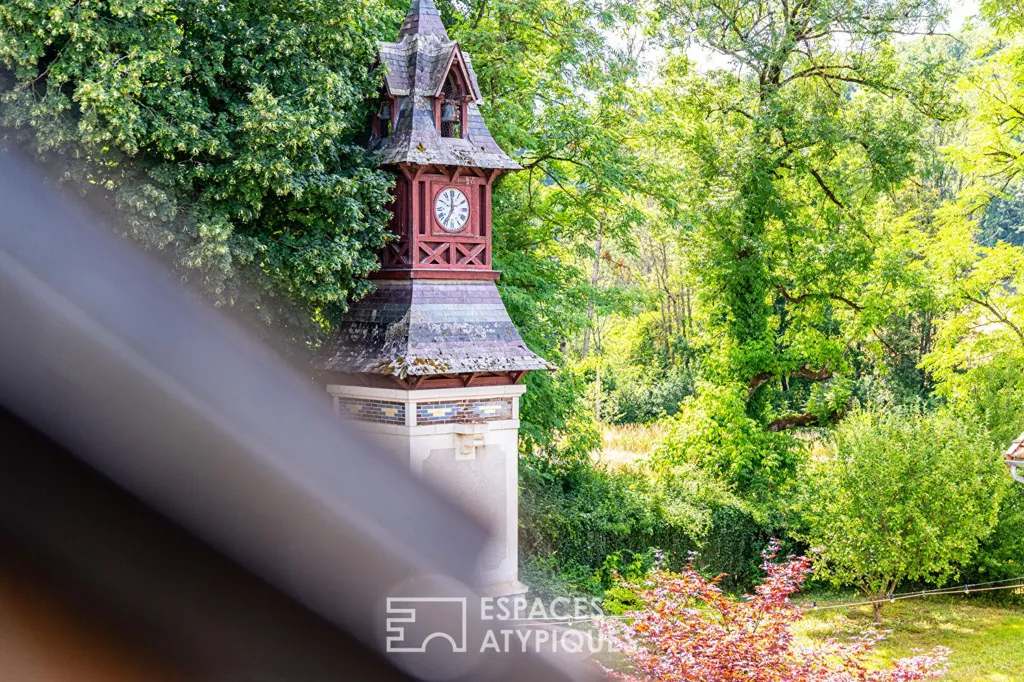 Jardin - Ancienne Ferme Rénovée avec Rivière à 25 min de Dijon
