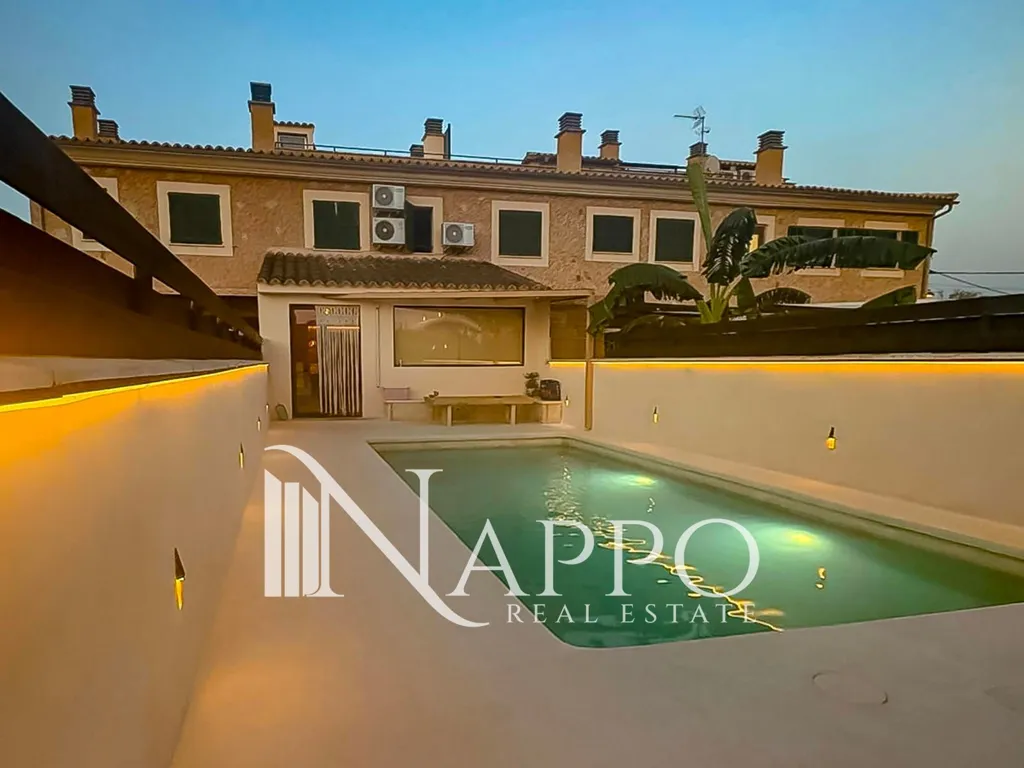 Piscine - Terraced House with Pool in Pòrtol