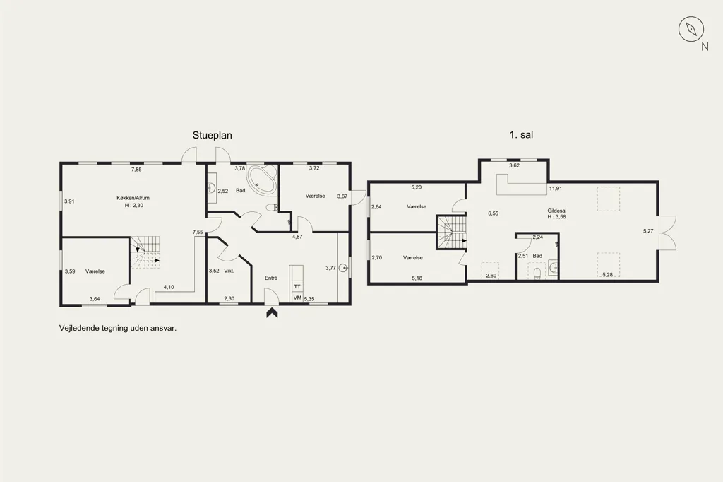 Planimetria - Farmhouse with Private Lake in Juelsminde