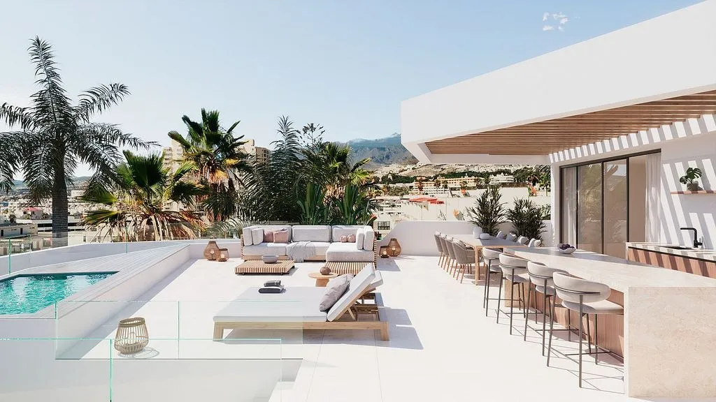 Piscine - Duplex Apartment with Mountain View in Las Pardelas