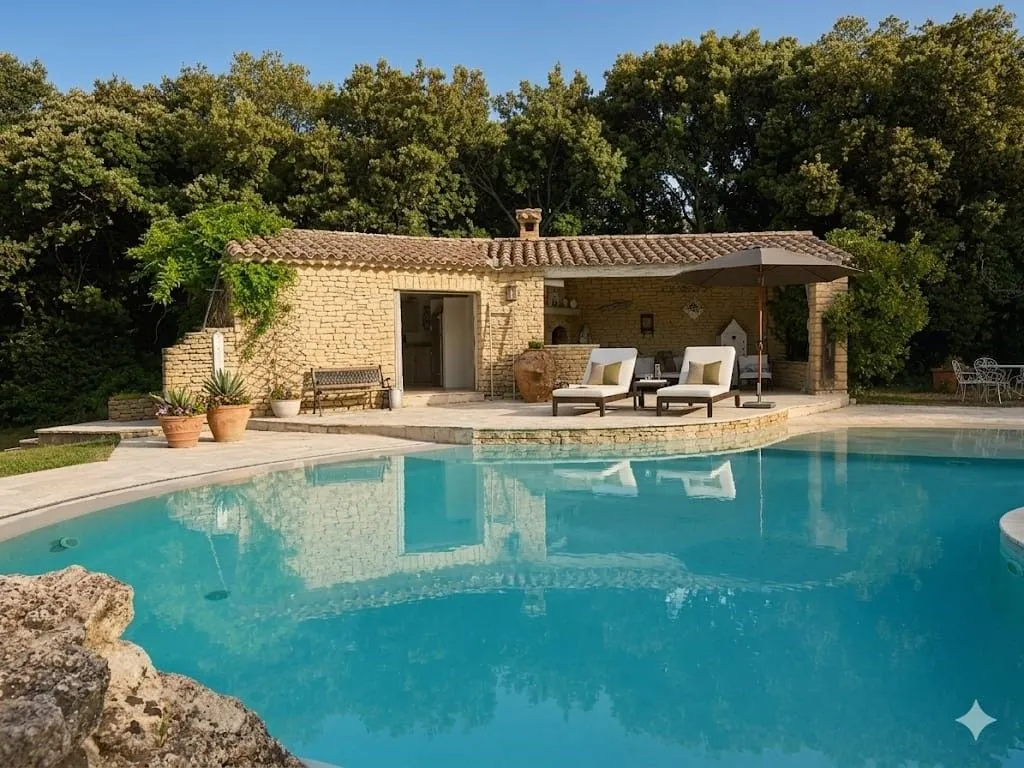 Pool - Luxury House with Pool in Les Baux de Provence