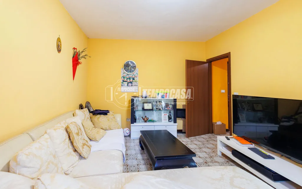 Living Room - Partially Refined Apartment with Balcony in Parma