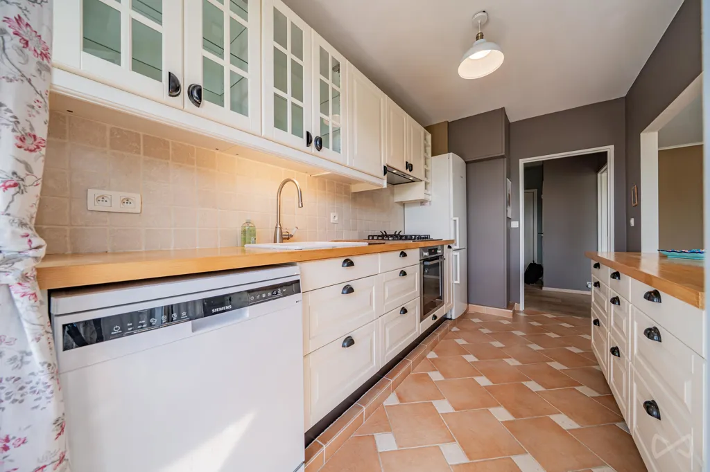 Köök - Apartment with Terrace in Ganshoren