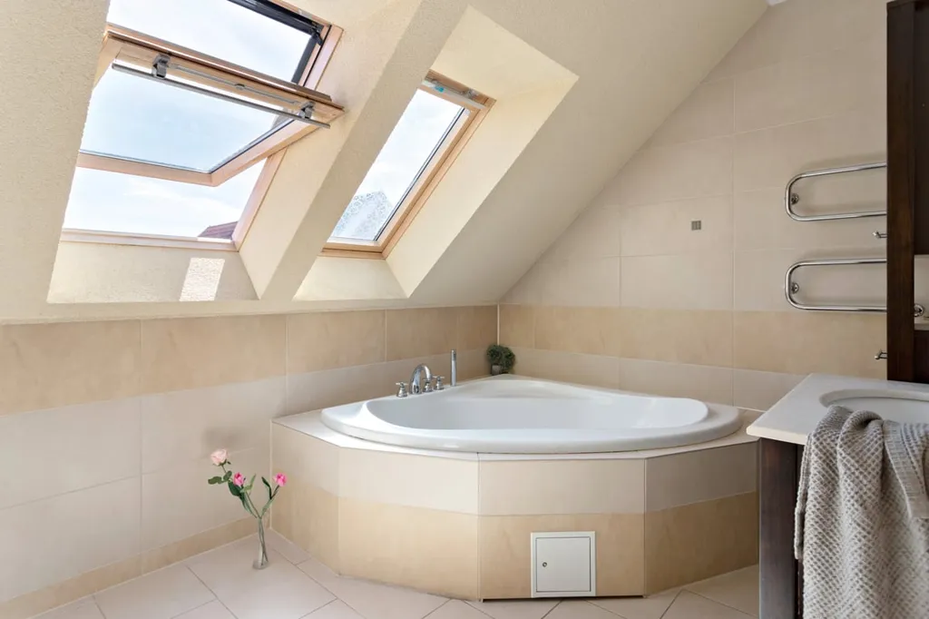 Salles de bain - Corner Plot Stone House with Garden in Quiet Location