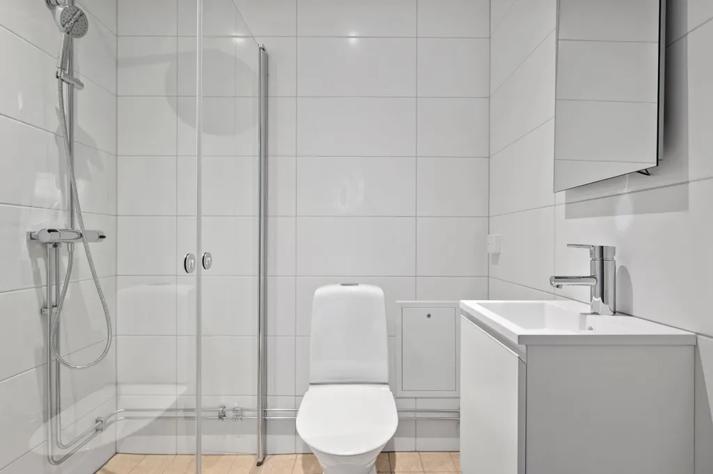 Bathrooms - Penthouse with River View in Skellefteå