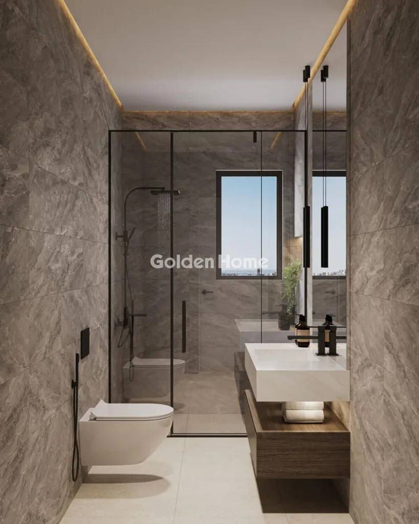 Salles de bain - Modern Penthouse with Balcony in Ilioupoli Centre