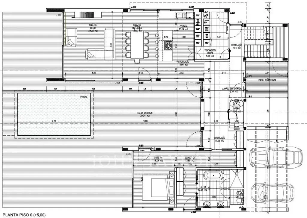 Floor Plan - Modern Villa with Sea View in Troia Resort