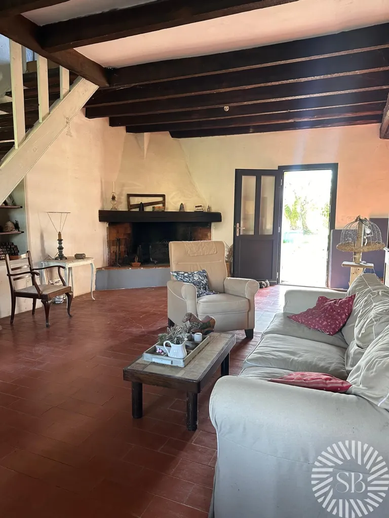 Living Room - Authentic Mas with Large Garden in Noves