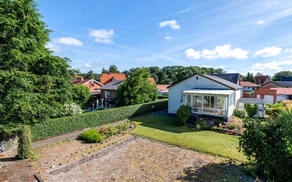 Vue aérienne - 1951 Villa with Garden in Holstebro