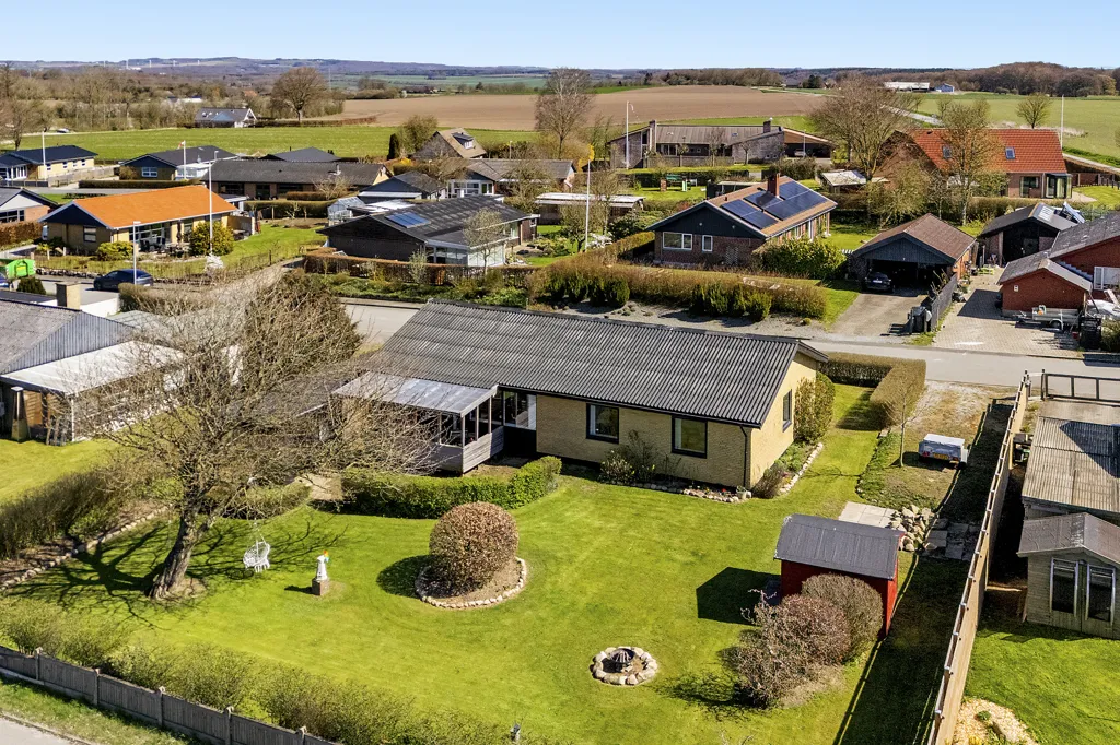 Vue aérienne - Maison 5 pièces à Langå