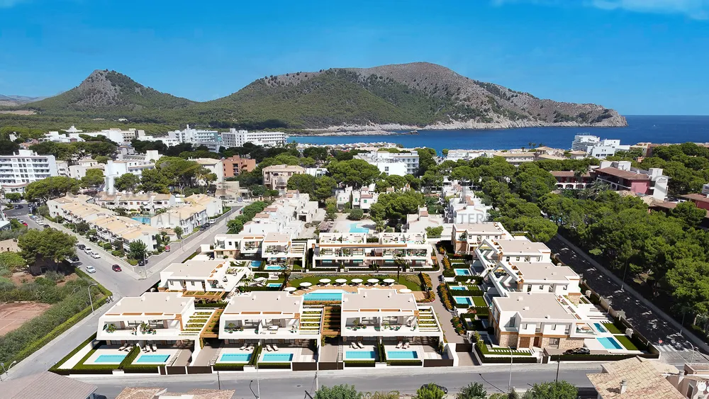 Vista aerea - New Duplex with Pool in Cala Ratjada