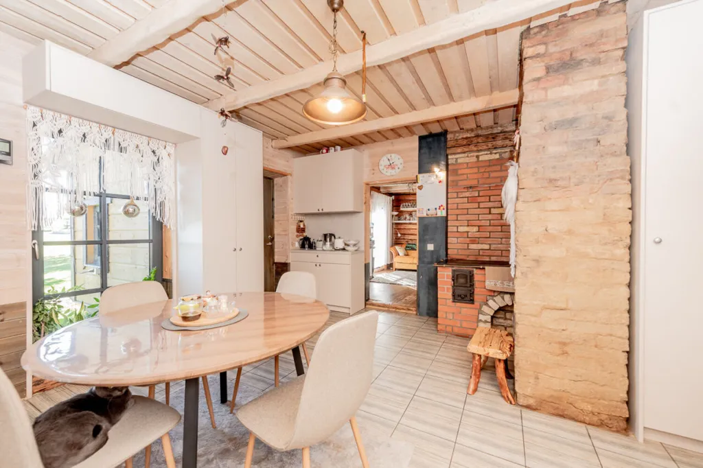 Dining Room - Renovated Cottage with Sauna in Soeva