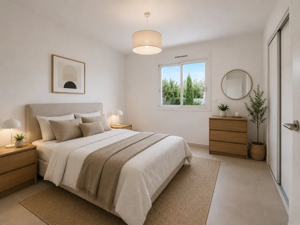 Chambres - Villa Neuve T4 avec Terrasse à Montady