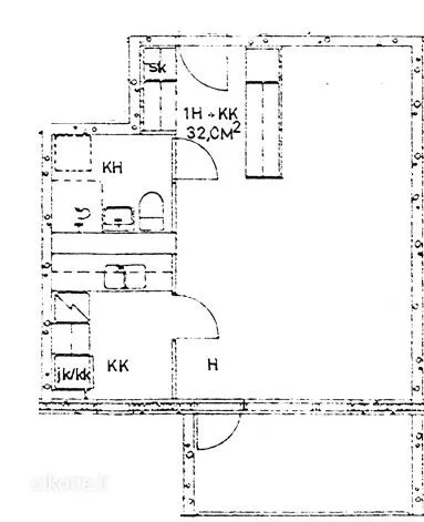 Plan - Apartment with Balcony in Kirkkojärvi, Espoo