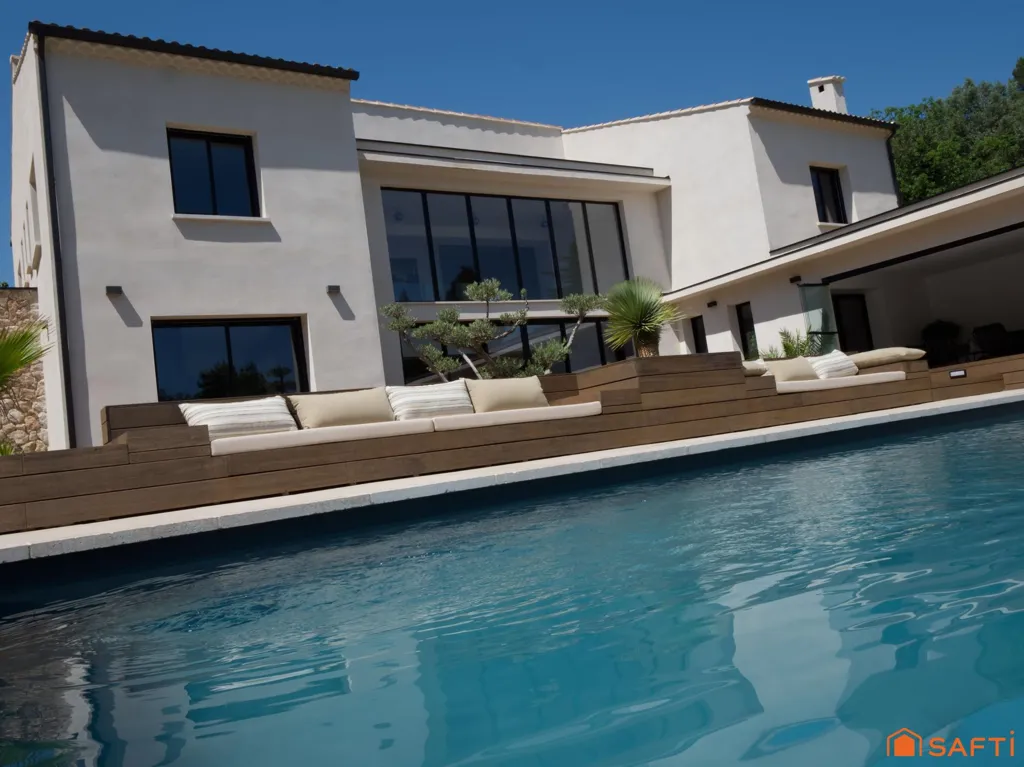 Piscine - Villa Contemporaine avec Piscine à Pujaut