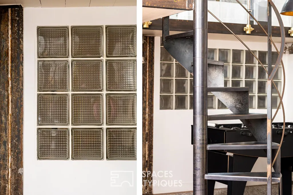 Pièces - Loft Industriel au Cœur de la Rue Martel