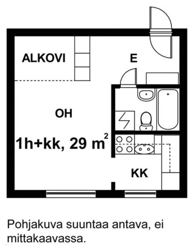Planimetria - Apartment with Garden in Soukka, Espoo