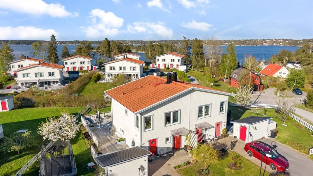 Vue aérienne - Parhouse with Sea View in Torsbyfjärden
