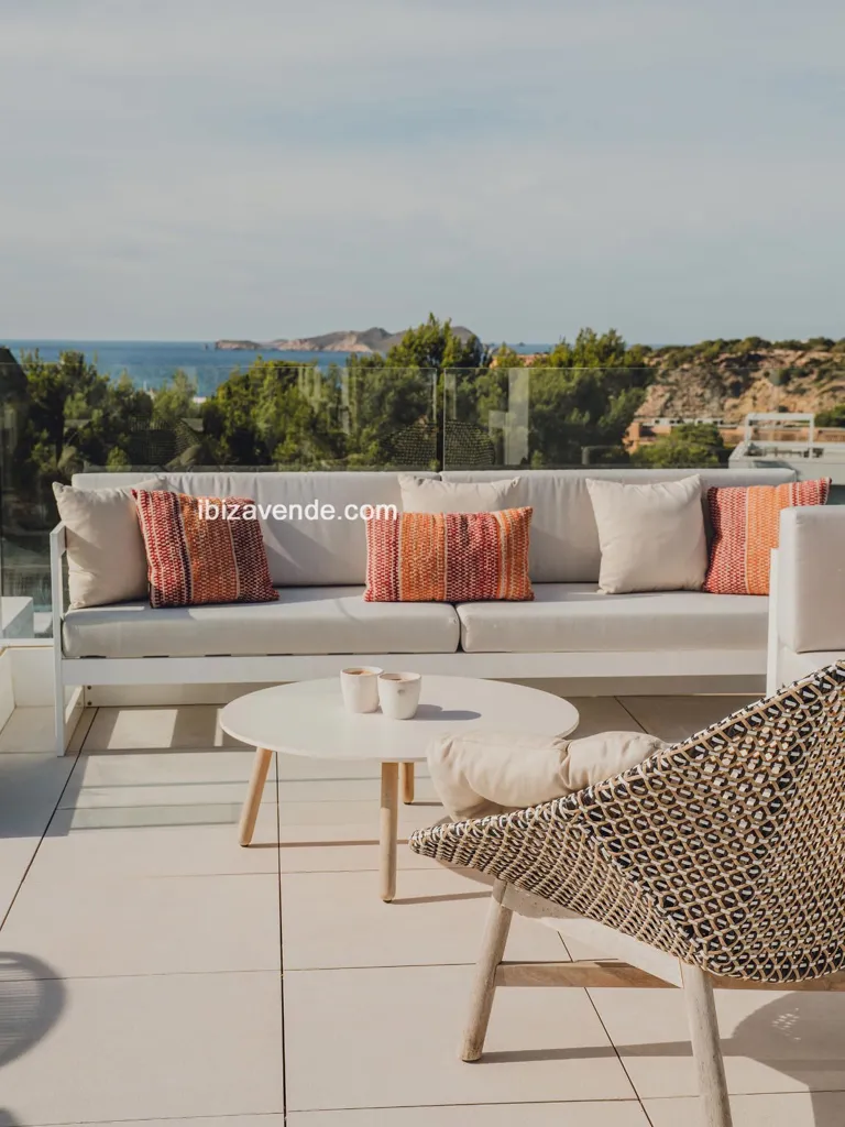 Terrass - New Villa with Pool in Cala Tarida, Ibiza