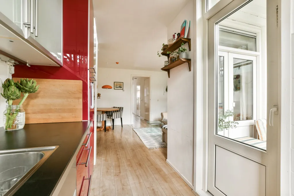 Köök - Charming Duplex with Balcony in Westerpark