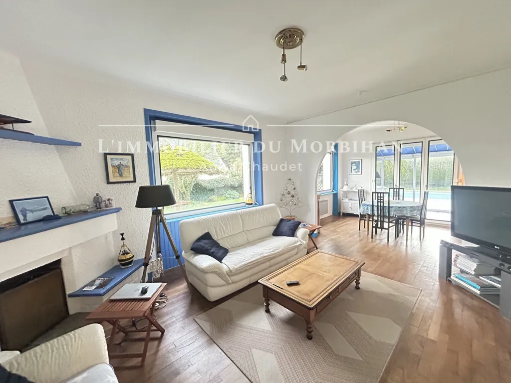 Séjour - Maison avec Piscine Chauffée à 200 m de la Plage
