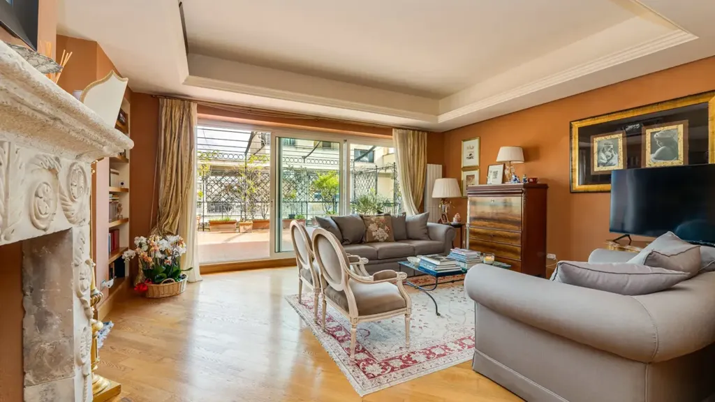 Séjour - Penthouse with Terraces in Rome